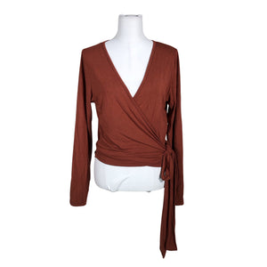 Unisex Kaiko - Trikotaažist pluus, suurus 40 - Pruun (1)