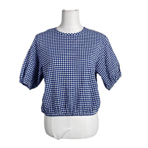 Unisex Uniqlo - Lühikeste käistega pluus, suurus 38 - Sinine (1)