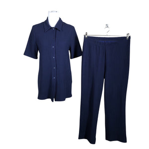 Unisex Finn Karelia - Lühikeste käistega pluus, suurus 40 - Sinine (1)