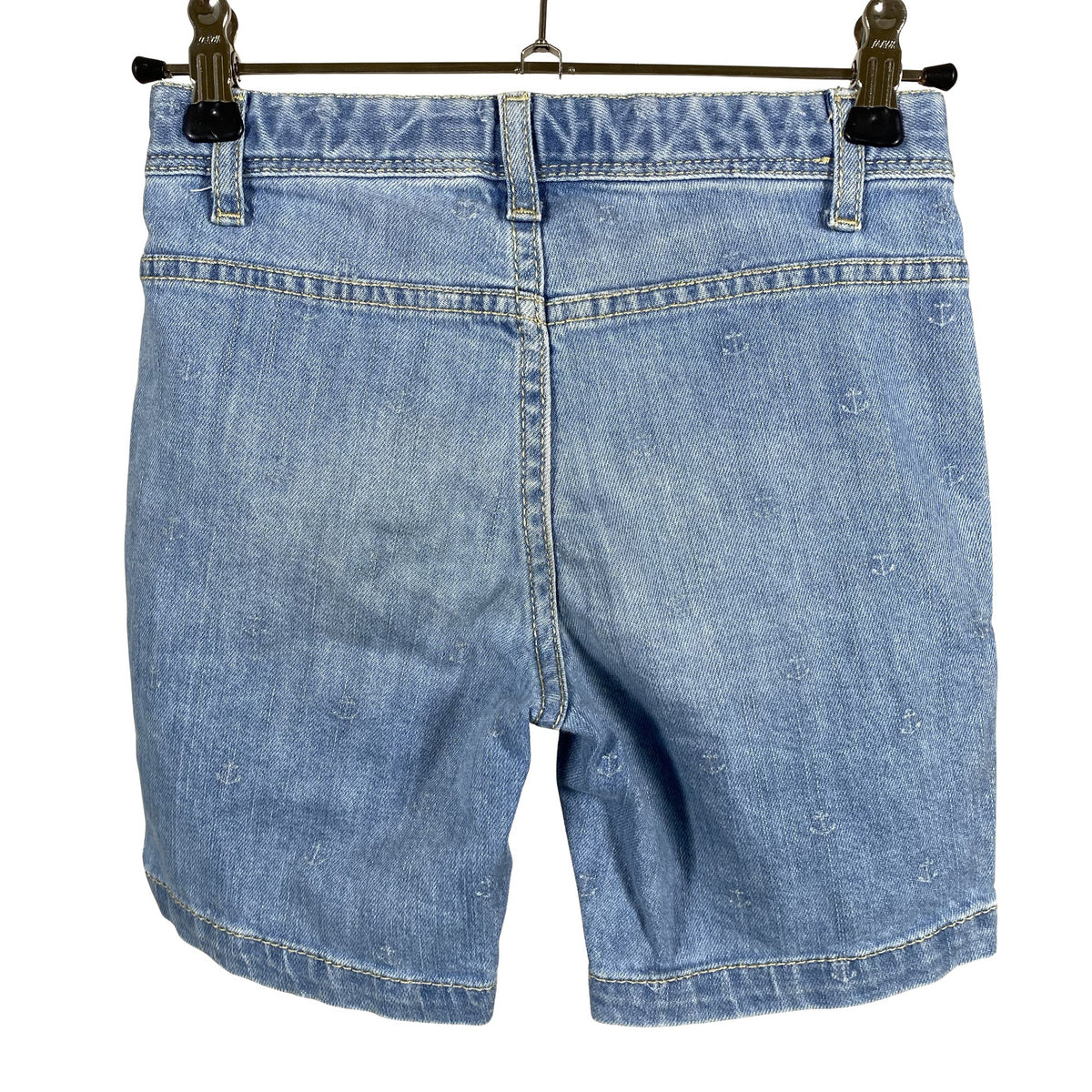 Unisex Benetton - Teksast lühikesed püksid, suurus 116 - 122 - Helesinine (2)