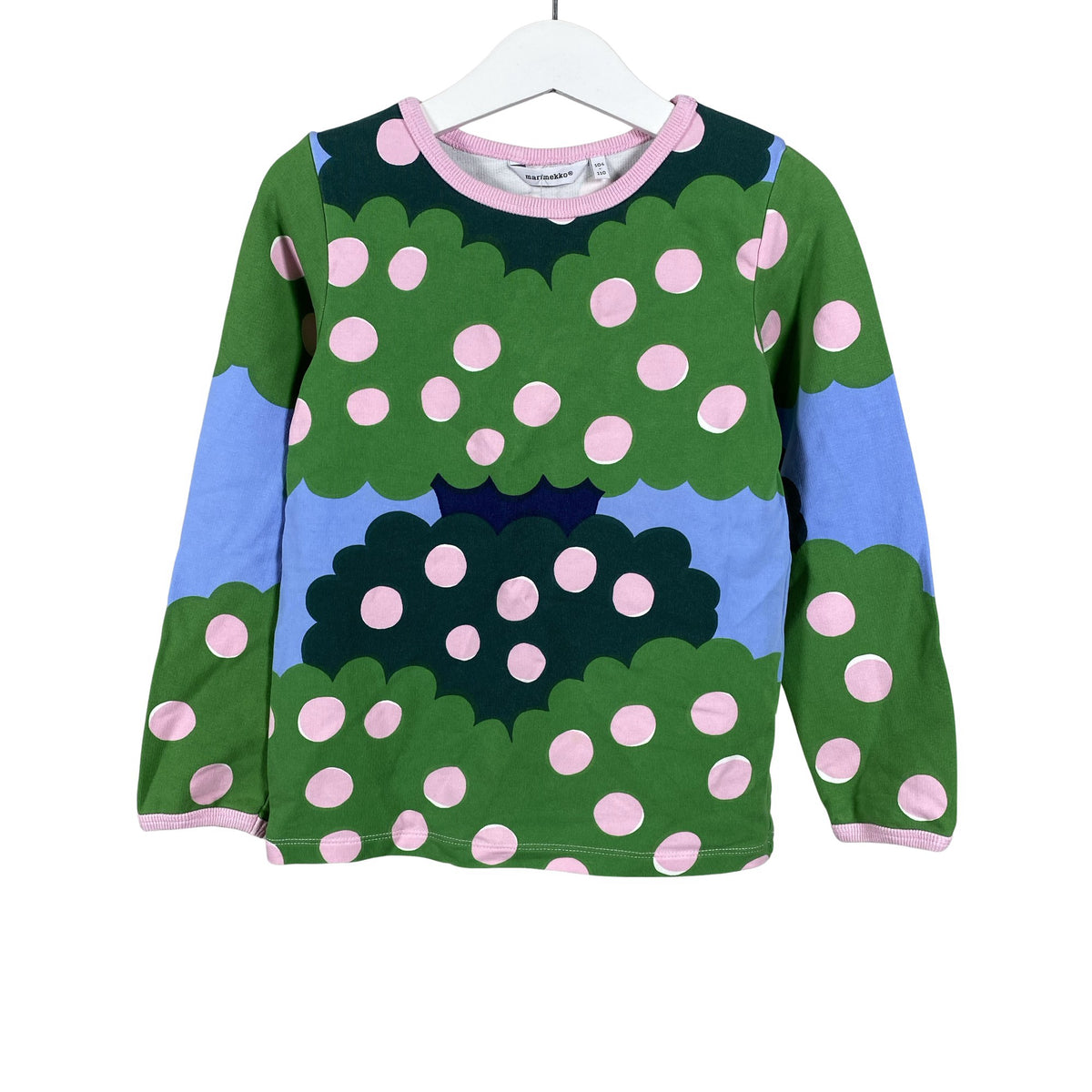 Unisex Marimekko - Trikotaažist pluus, suurus 104 - 110 - Roheline (1)