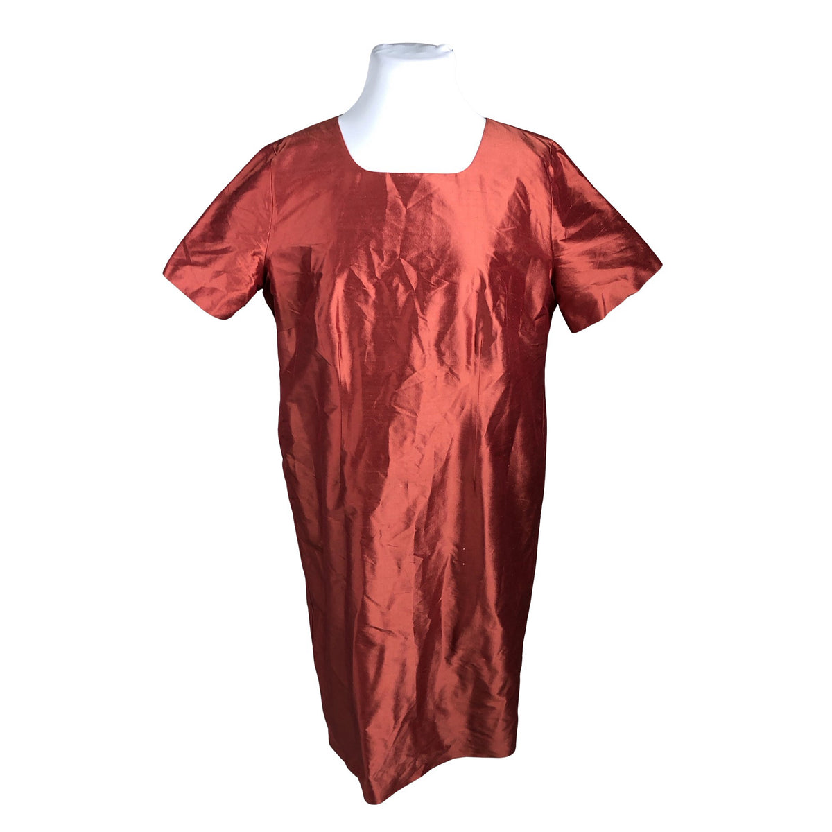 Unisex Moda - Mitteveniv kleit, suurus 46 - Punane (1)