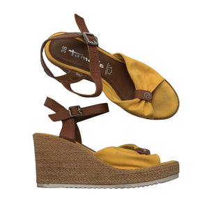 Unisex Tamaris - Kiilkontsaga rihmikud, suurus 38 - Oranž (1)
