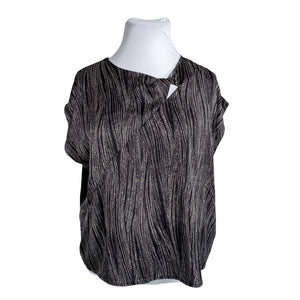 Unisex Taifun - Lühikeste käistega pluus, suurus 44 - Must (1)