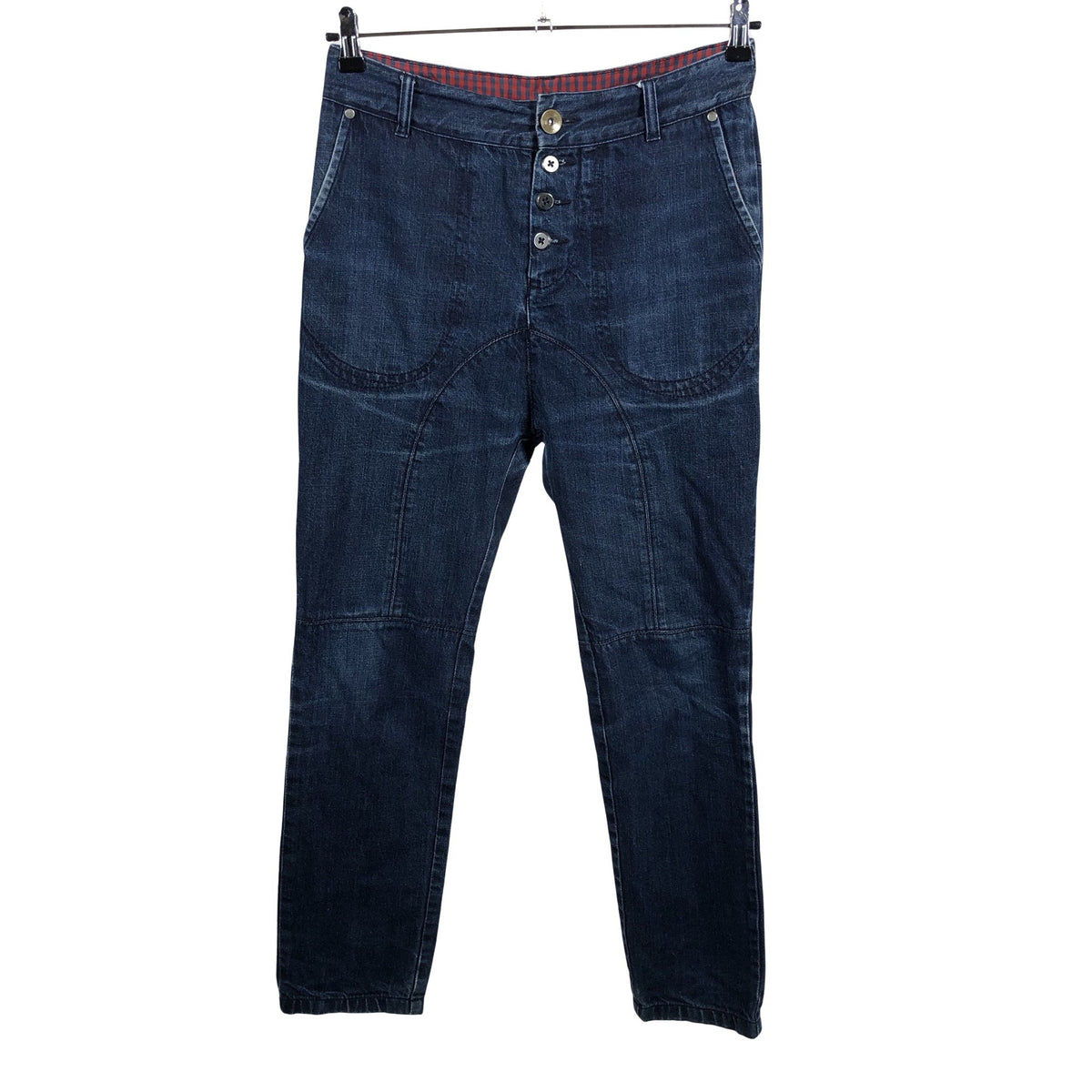 Unisex Reet Aus - Teksad, suurus W30 - Sinine (1)
