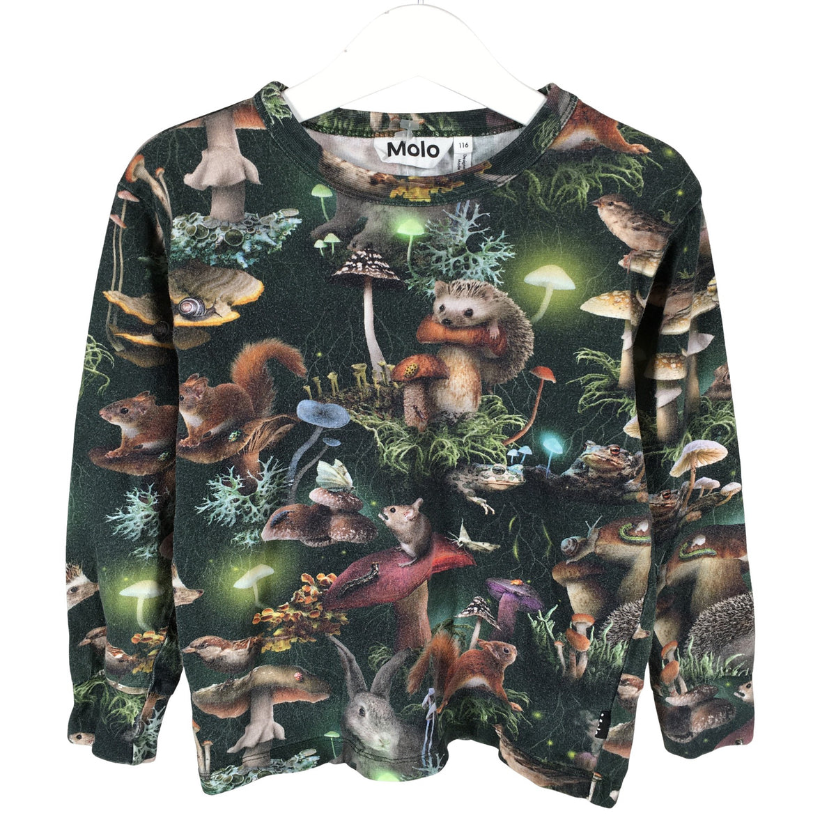 Unisex Molo Kids - Trikotaažist pluus, suurus 110 - 116 - Roheline (1)