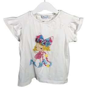 Unisex Mayoral - T-särk, suurus 128 - 134 - Valge (1)