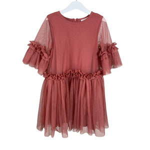Unisex POMPdeLUX - Pidulik kleit, suurus 116 - 122 - Punane (1)