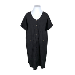 Unisex Zhenzi - Mitteveniv kleit, suurus 48 - Must (1)