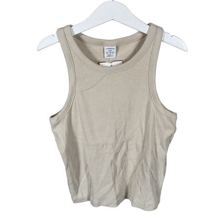 Unisex Lindex - Trikotaažist topp, suurus 146 - 152 - Beige ()