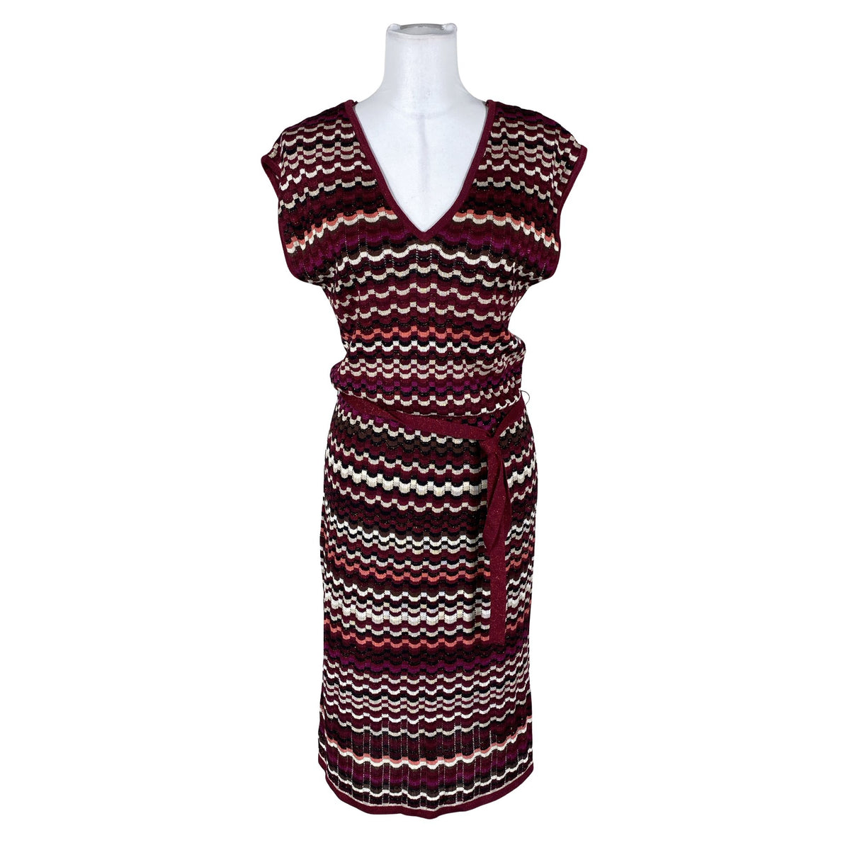 Unisex Lindex - Kootud kleit, suurus 36 - Veinipunane (1)