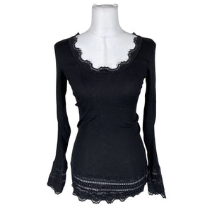 Unisex Rosemunde - Trikotaažist pluus, suurus 36 - Must (1)