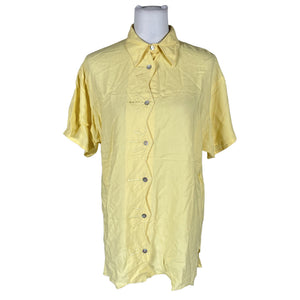 Unisex Jardin - Lühikeste käistega pluus, suurus 40 - Kollane (1)