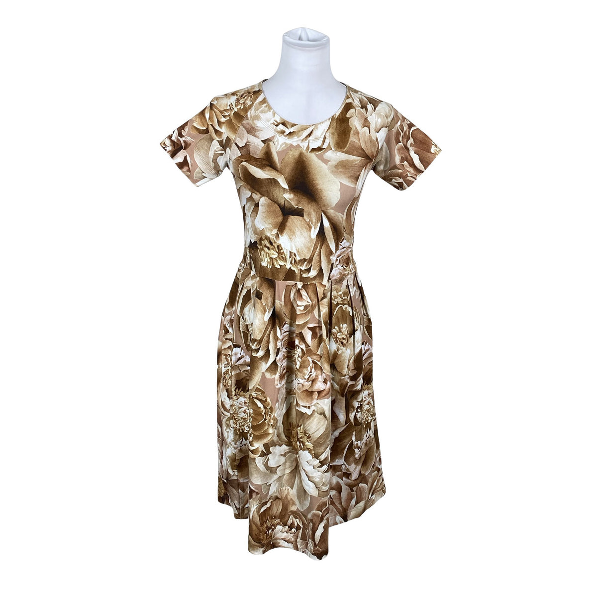 Unisex Ommellinen - Trikotaažist kleit, suurus 36 - Pruun (1)