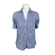 Unisex Elton - Lühikeste käistega pluus, suurus 40 - Sinine ()