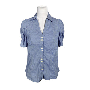 Unisex Elton - Lühikeste käistega pluus, suurus 40 - Sinine (1)