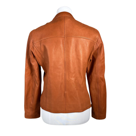 Unisex Massimo Dutti - Nahktagi, suurus 40 - Oranž (2)