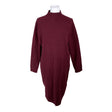 Unisex Massimo Dutti - Kootud kleit, suurus 40 - Veinipunane ()