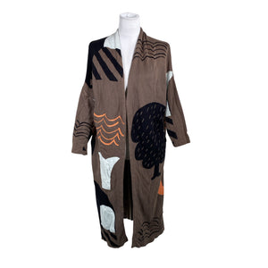 Unisex Papu - Kardigan, suurus 34 - Pruun (1)