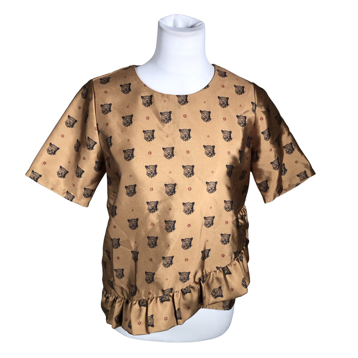 Unisex Scotch&Soda - Lühikeste käistega pluus, suurus 36 - Pruun (1)