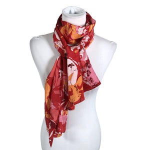 Unisex Marja Kurki - Õhuke sall, suurus Maxi - Punane (1)