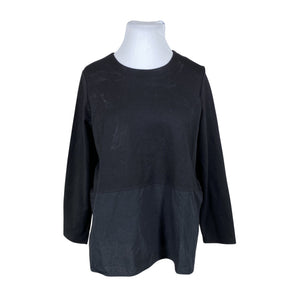 Unisex Nanso - Trikotaažist pluus, suurus 48 - Must (1)