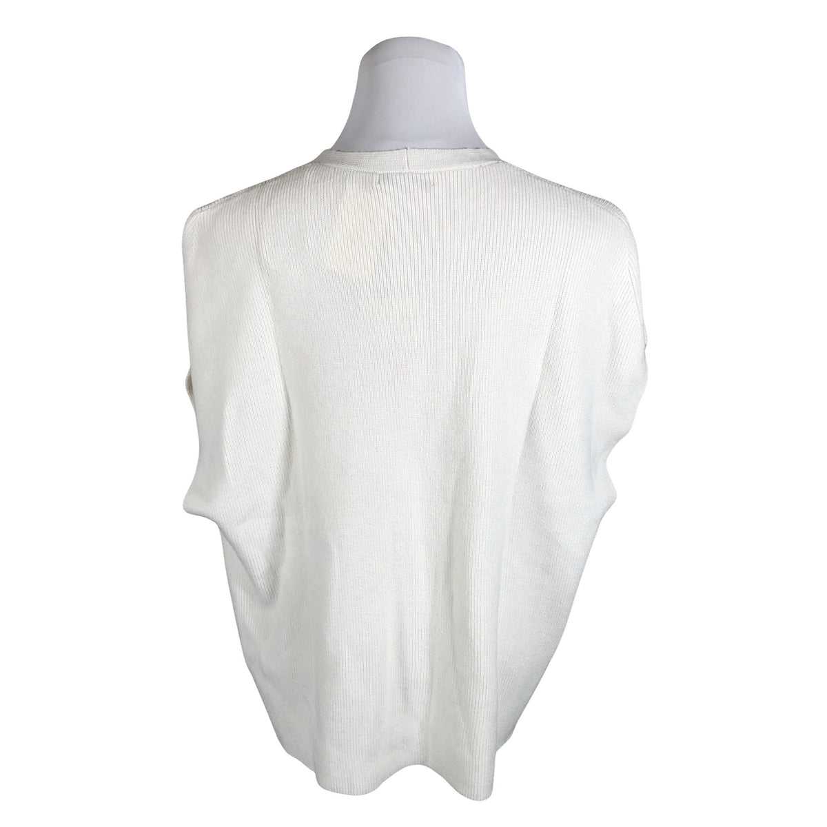 Unisex William De Faye - Kootud vest, suurus 40 - Valge (2)