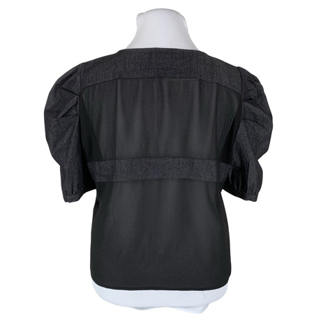 Unisex Nü Denmark - Lühikeste käistega pluus, suurus 42 - Hall (2)