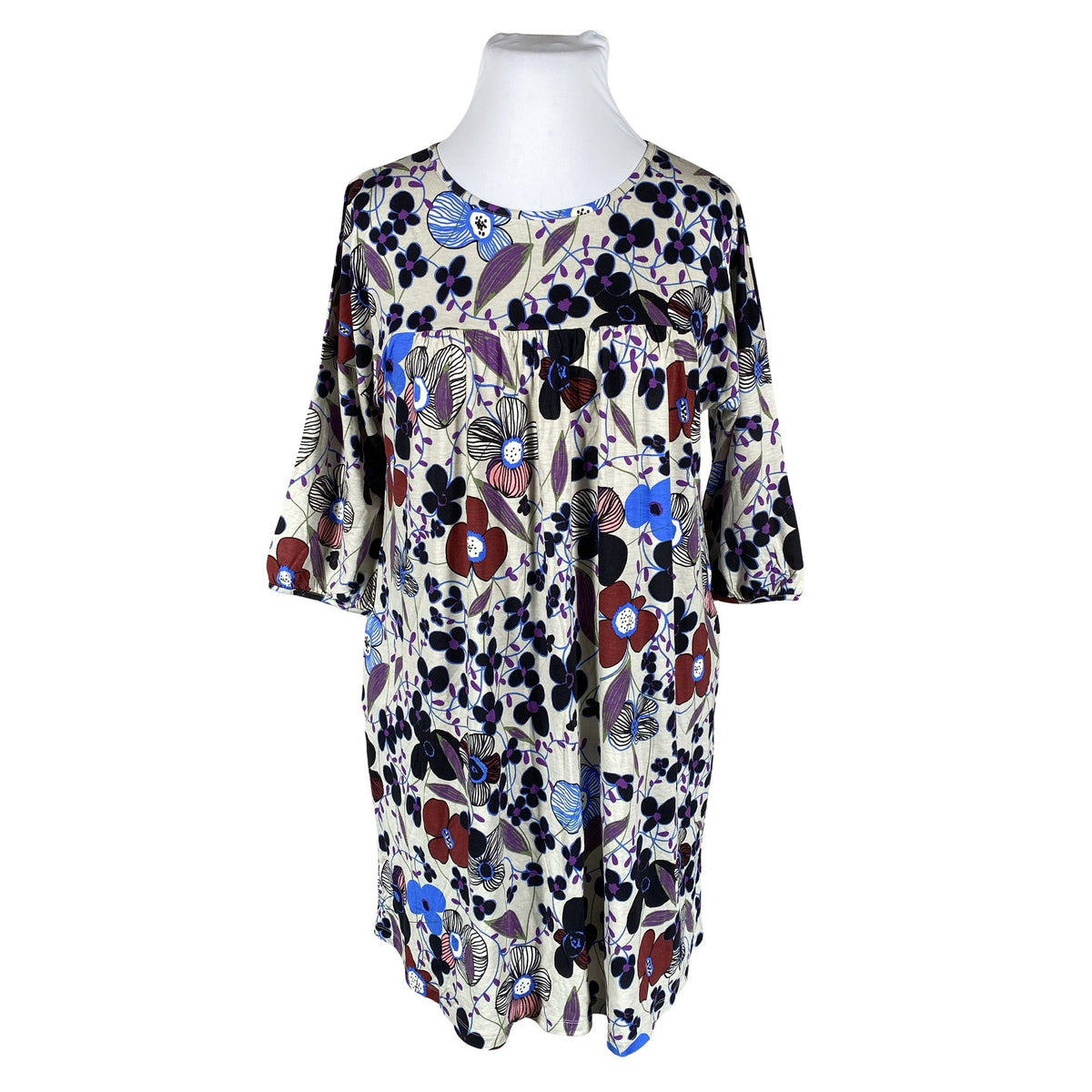 Unisex Marimekko - Trikotaažist kleit, suurus 42 - Beige (1)