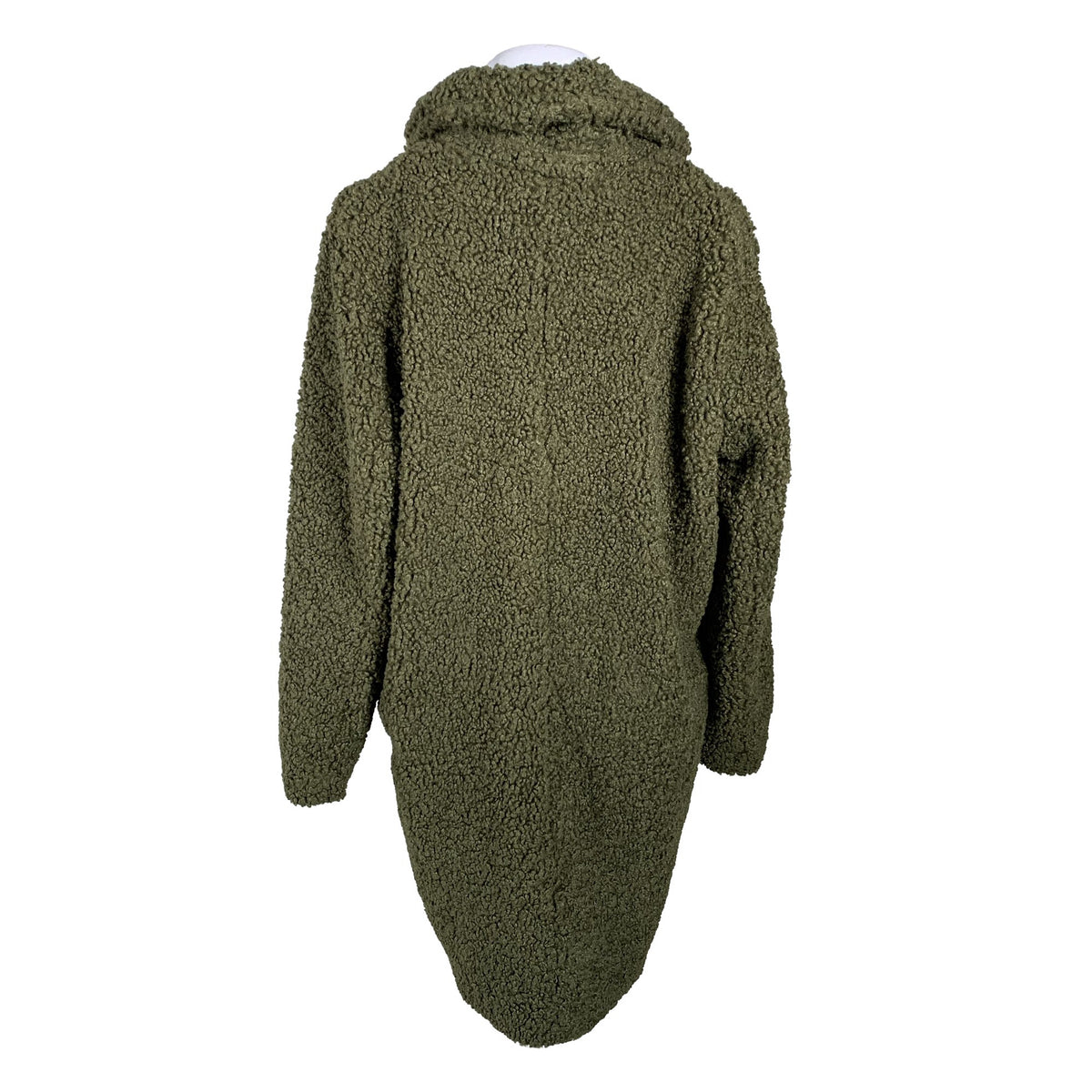 Unisex Kaffe - Kunstkarusnahast mantel, suurus 40 - Roheline (2)