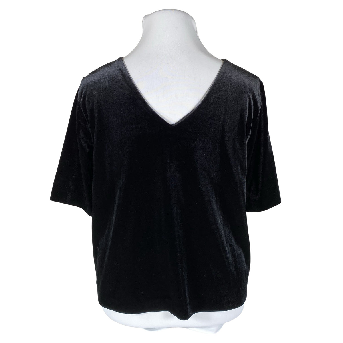 Unisex Lindex - Lühikeste käistega pluus, suurus 42 - Must (2)