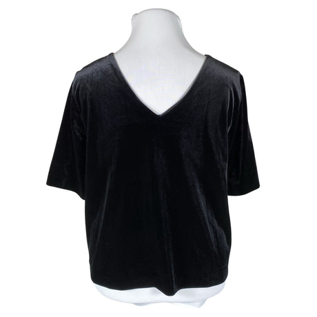 Unisex Lindex - Lühikeste käistega pluus, suurus 42 - Must (2)
