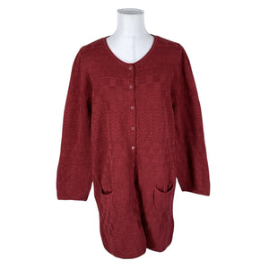 Unisex Gudrun Sjöden - Kardigan, suurus 40 - Veinipunane (1)