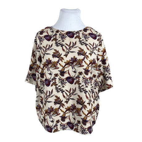 Unisex Y.A.S - Lühikeste käistega pluus, suurus 42 - Beige ()