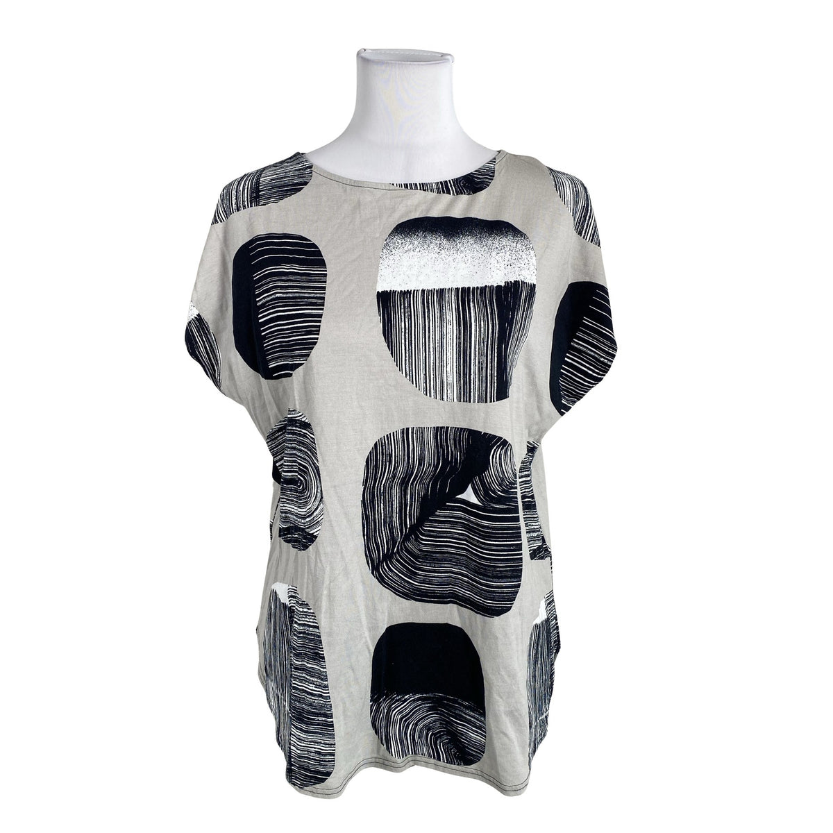 Unisex Nanso - T-särk, suurus 38 - Hall (1)