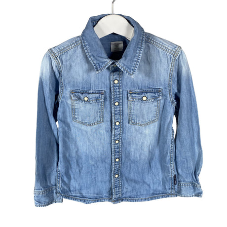 Unisex Polarn O. Pyret - Teksasärk, suurus 116 - 122 - Sinine ()
