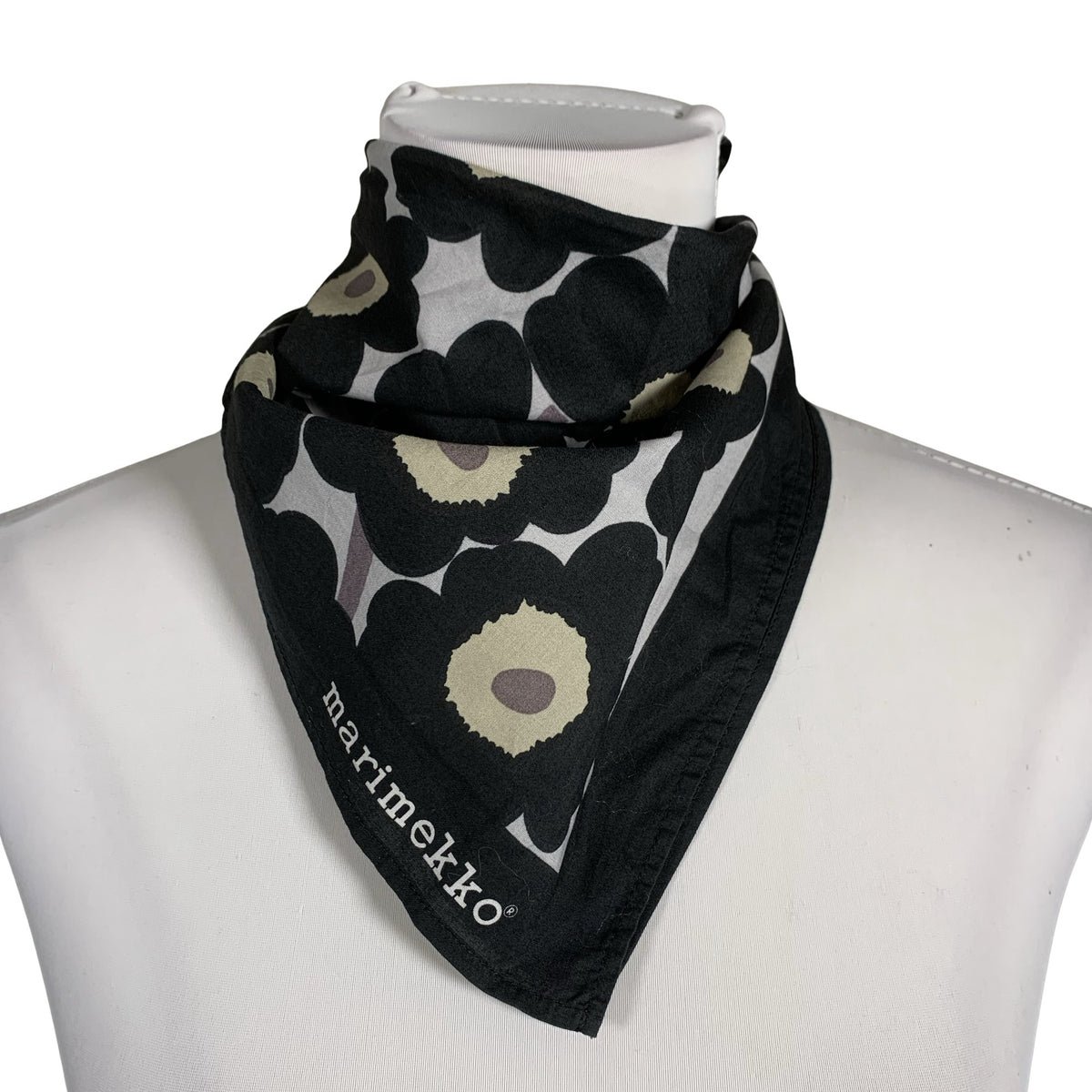 Unisex Marimekko - Õhuke sall, suurus Mini - Must (1)