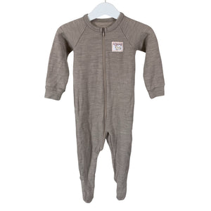 Unisex Ruskovilla - Villane kombinesoon, suurus 74 - 80 - Beige (1)