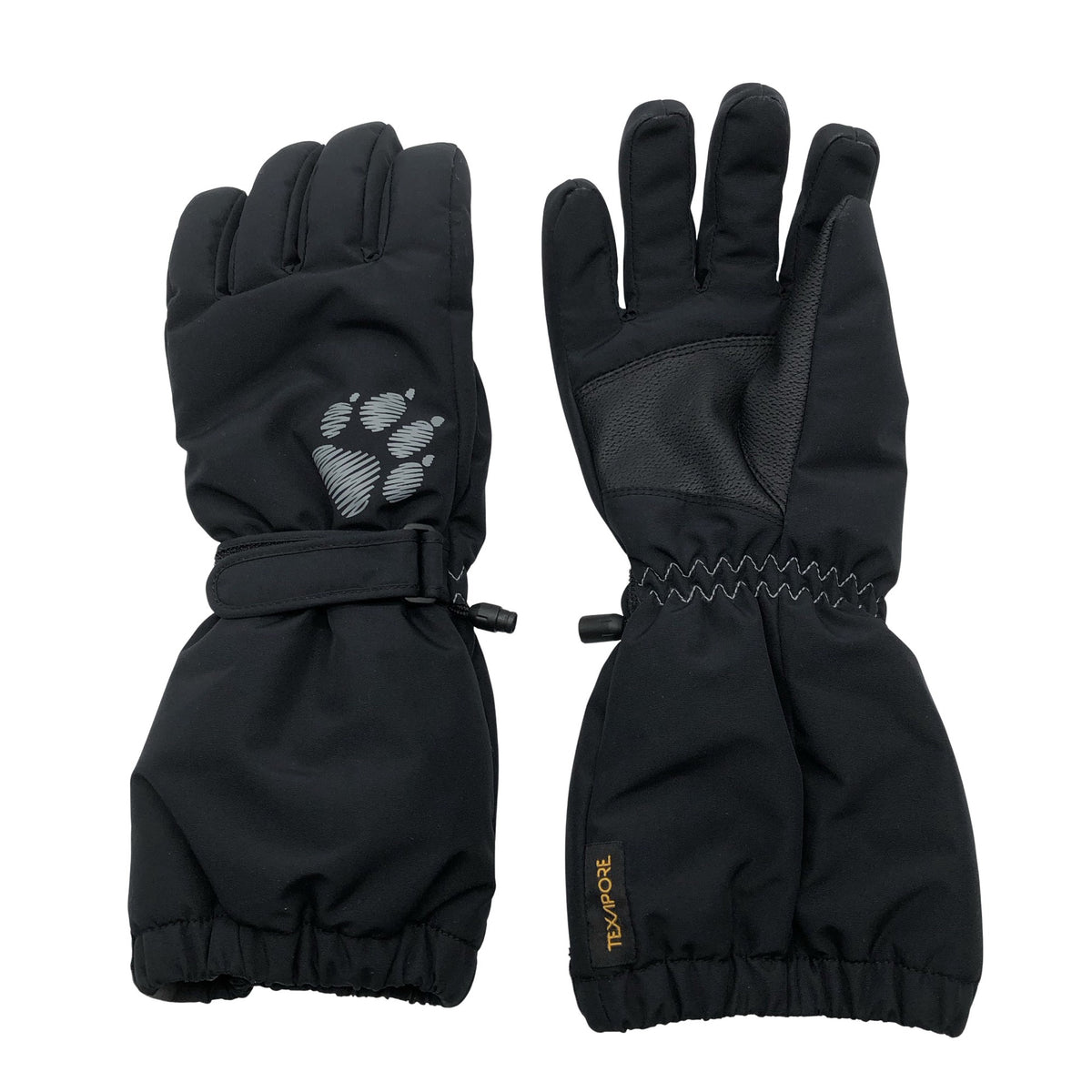 Unisex Jack Wolfskin - Talvekindad, suurus 146 - 152 - Must (1)