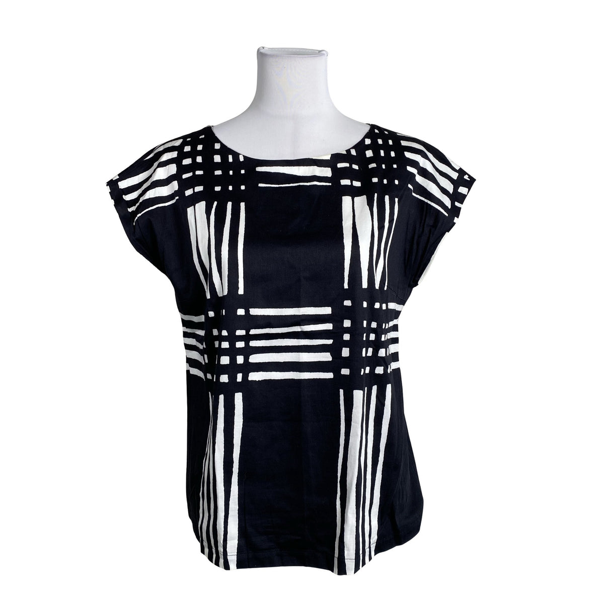 Unisex Marimekko - Lühikeste käistega pluus, suurus 40 - Must (1)