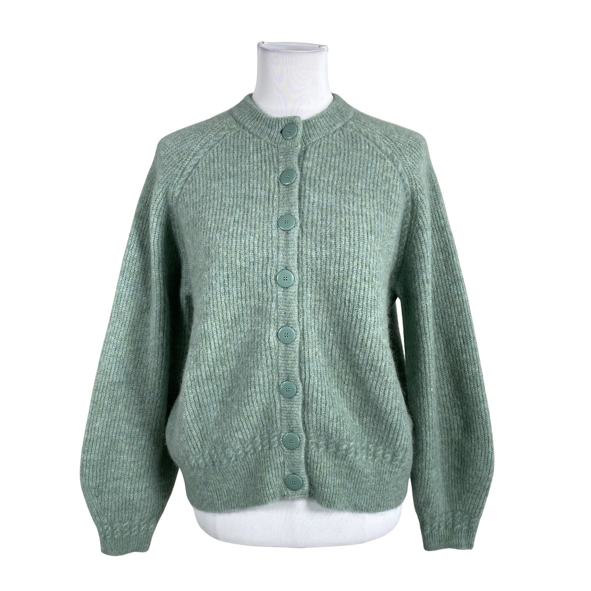 Unisex La Maille Sezane - Kardigan, suurus 38 - Roheline (1)