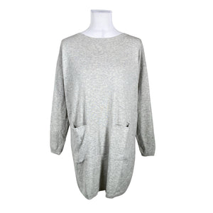 Unisex Nanso - Kootud kleit, suurus 38 - Hall (1)