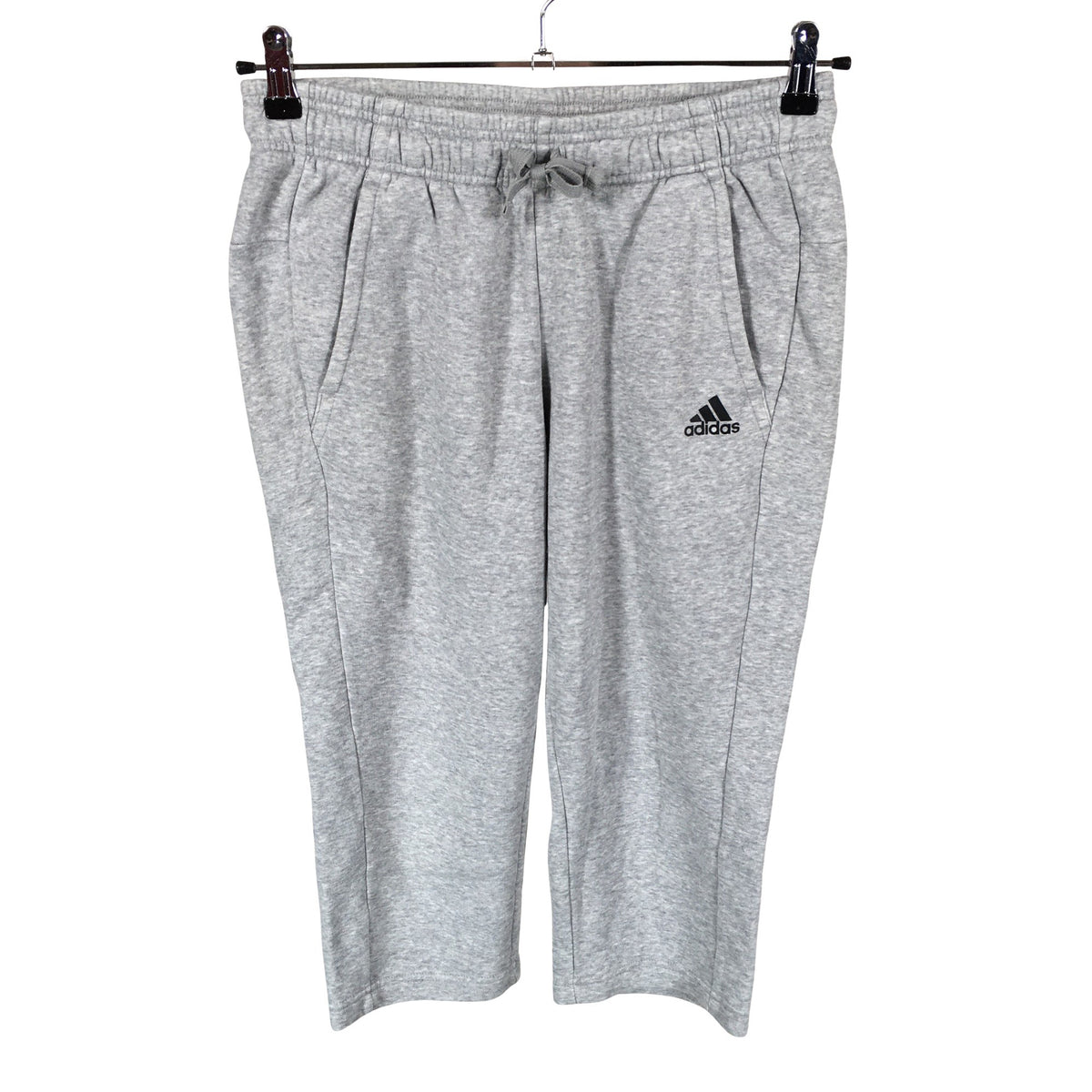 Unisex Adidas - Dressikangast poolpikad püksid, suurus 36 - Hall (1)