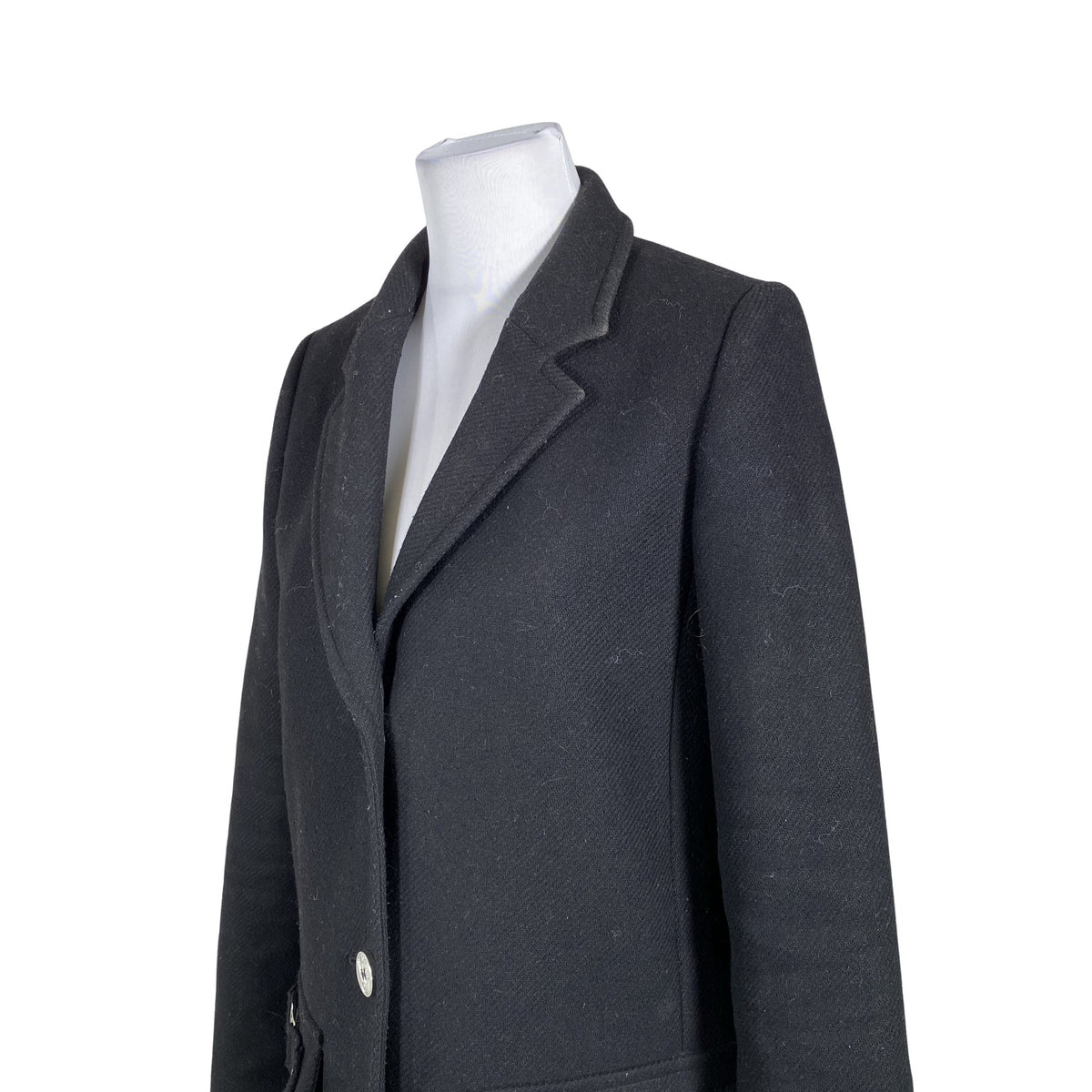 Unisex Versace Jeans - Villane mantel, suurus 36 - Must (2)