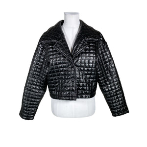 Unisex Na-KD - Tepitud jope, suurus 38 - Must (1)