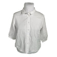 Unisex Nanso - Lühikeste käistega pluus, suurus 44 - Valge ()