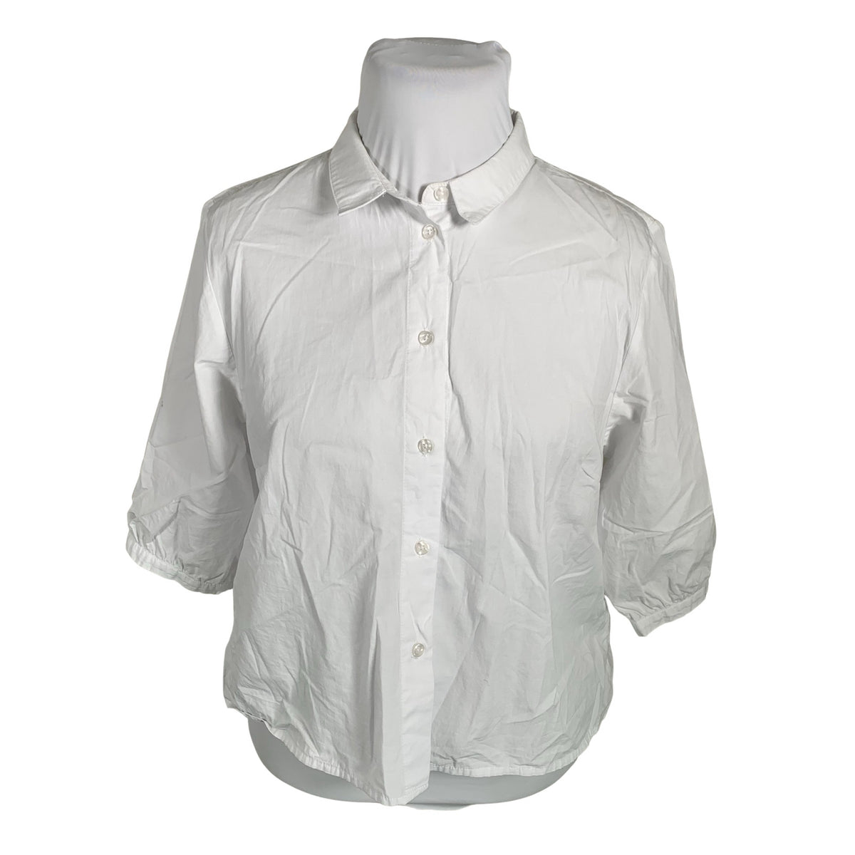 Unisex Nanso - Lühikeste käistega pluus, suurus 44 - Valge (1)