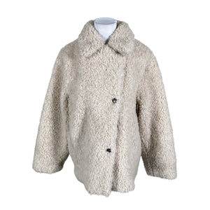 Unisex &Other Stories - Kunstkarusnahast mantel, suurus 38 - Beige (1)