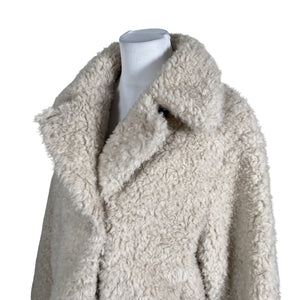 Unisex &Other Stories - Kunstkarusnahast mantel, suurus 38 - Beige (3)