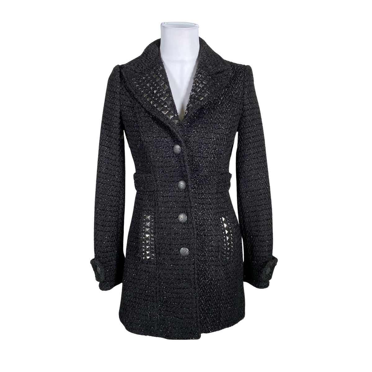 Unisex Guess - Villane mantel, suurus 40 - Must (1)